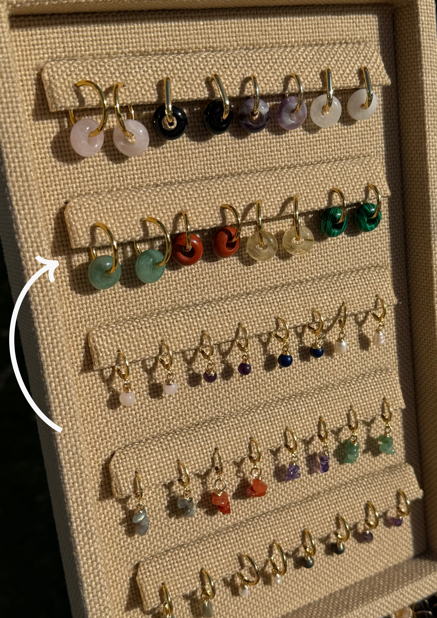 Aretes Dona Cuarzo
