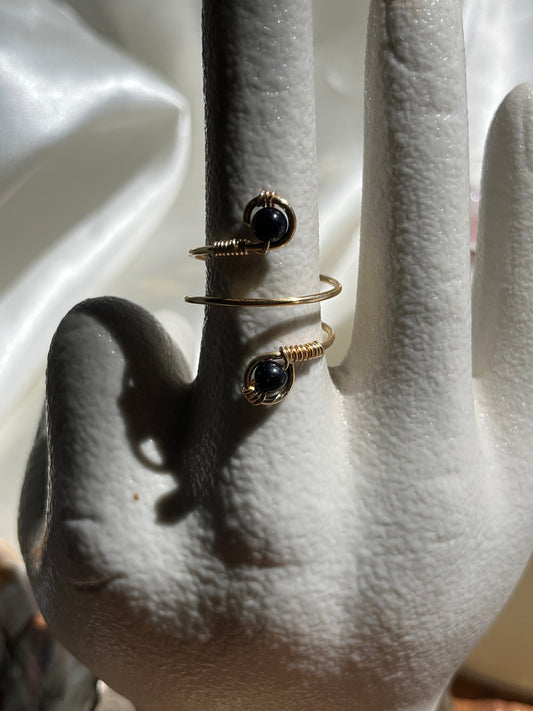Anillo Doble Piedra