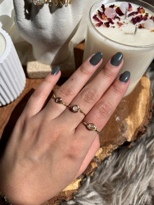 Anillo Piedra Bola 4mm