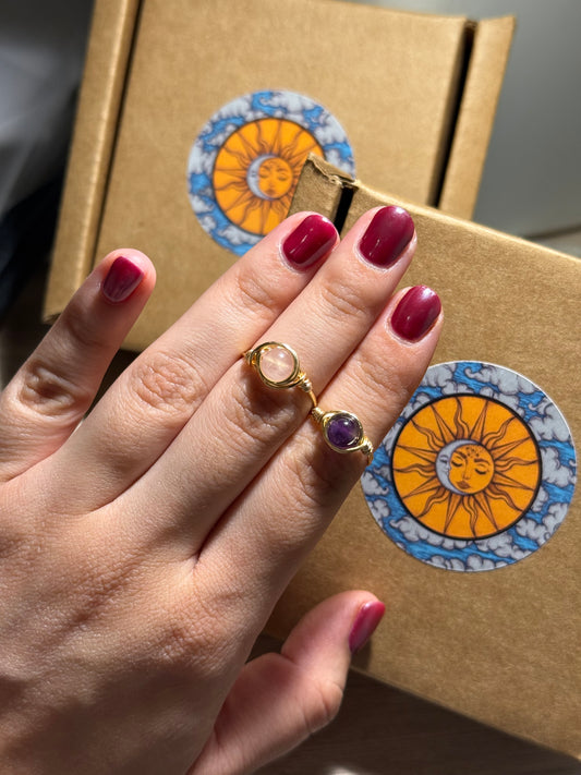 Anillo Piedra Bola 6mm